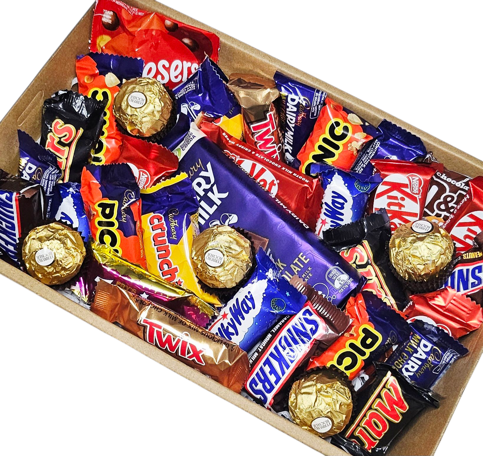 Father’s Day Chocolate Gift Box Perth – assorted mini chocolates and Cadbury bar in gift packaging